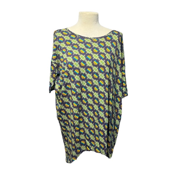 NWT LuLaRoe Irma | Unique Green Design | Size Small - Picture 1 of 5